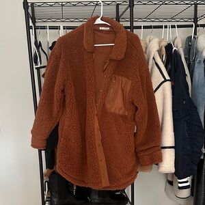Forever 21 Rust Teddy Jacket